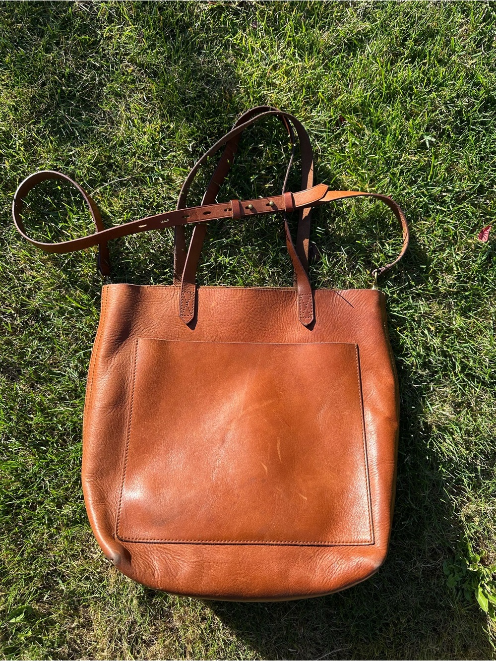 Madewell leather tote purse